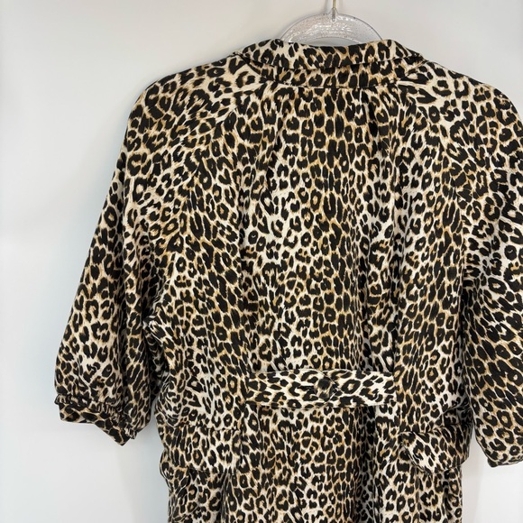 Chloe‎ Leopard Print Coat Size 8 Y2K Animal Print Glam Baddie - Picture 14 of 15